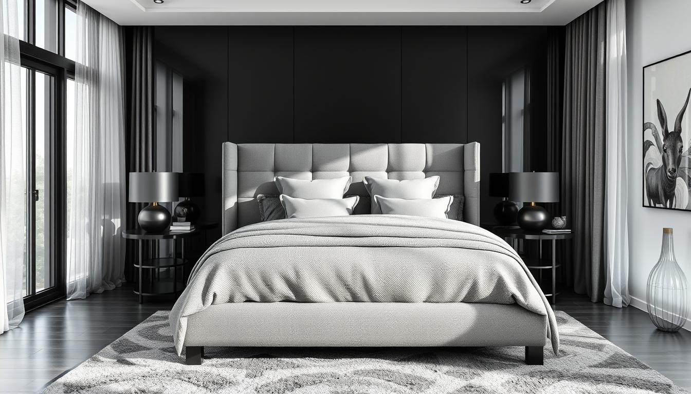 Black and Grey Bedroom Ideas